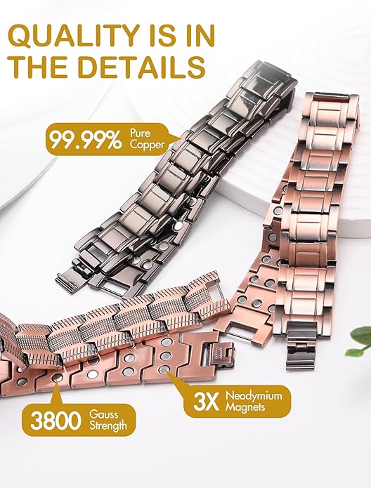 COPPER MAGNETIC BRACELET FOR MEN